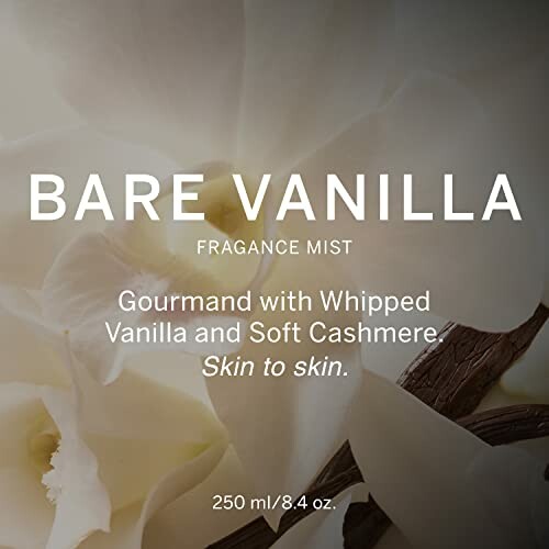 Bare Vanilla Fragrance Mist with whipped vanilla and soft cashmere.