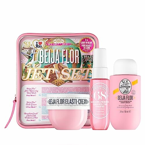 Beija Flor Jet Set skincare products