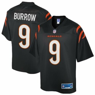 Black Cincinnati Bengals jersey with number 9 and name on the back.