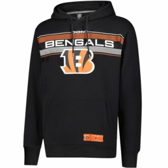 Black Bengals hoodie with team logo and stripes