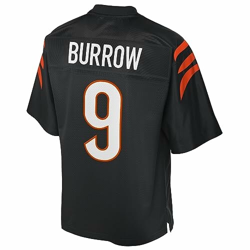Black Cincinnati Bengals football jersey with number 9 and name on the back.