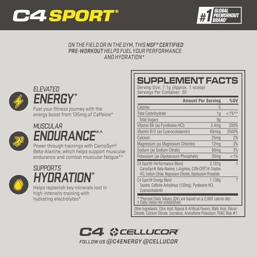 C4 Sport supplement facts and benefits