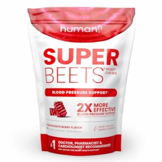 SuperBeets Heart Chews packaging for blood pressure support