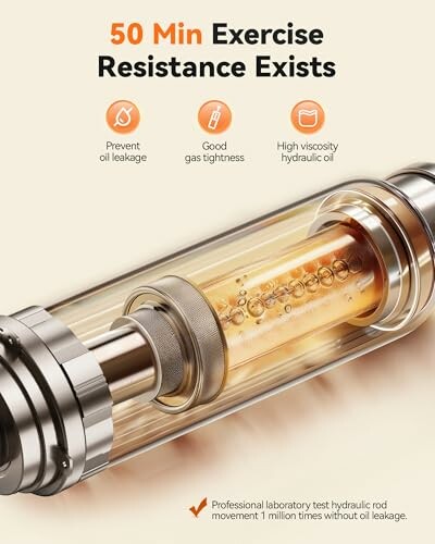 Hydraulic rod with features like oil leakage prevention and high viscosity.