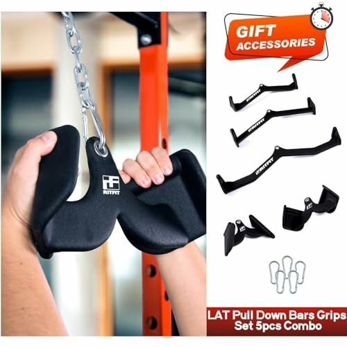 LAT pull down bars grips set with accessories
