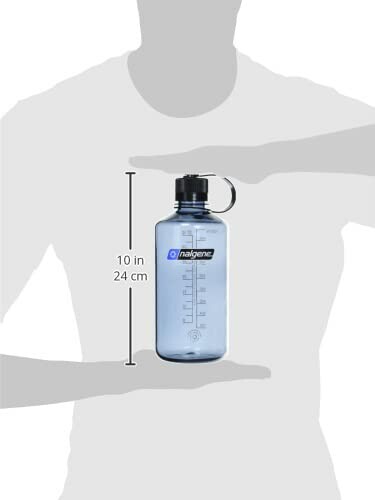 Nalgene water bottle with size comparison