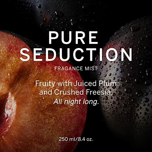 Pure Seduction fragrance mist with juiced plum and crushed freesia.