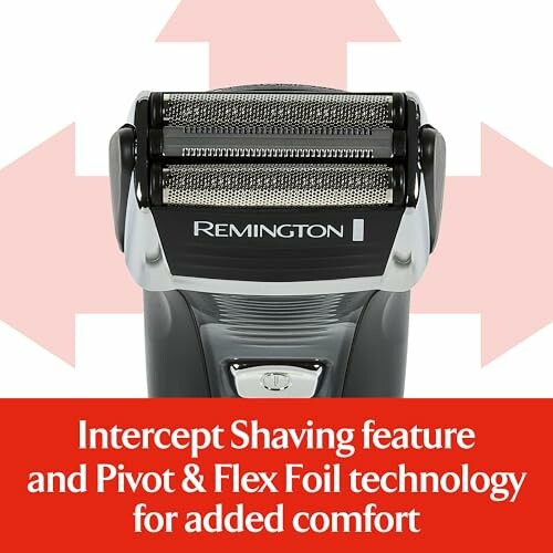 Remington shaver with Intercept Shaving and Pivot & Flex Foil technology.