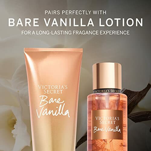 Victoria's Secret Bare Vanilla lotion and fragrance set.